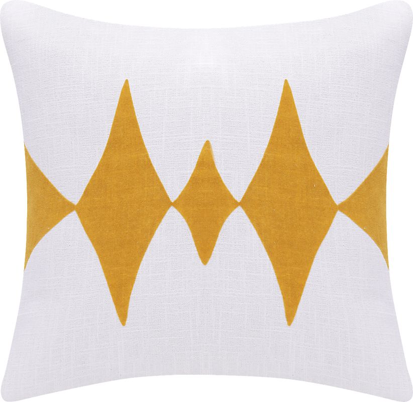 Stacy Garcia Vril Yellow/White Accent Pillow