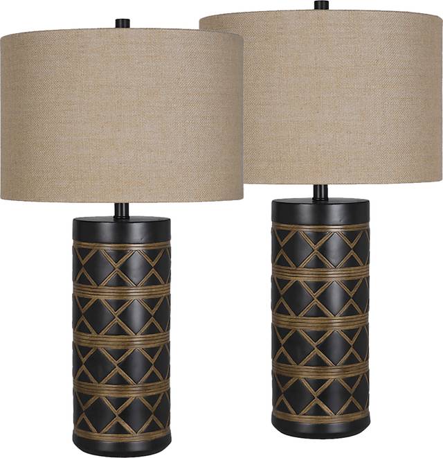 Stadler Place Black Lamp, Set of 2 - Thumbnail - Image 1