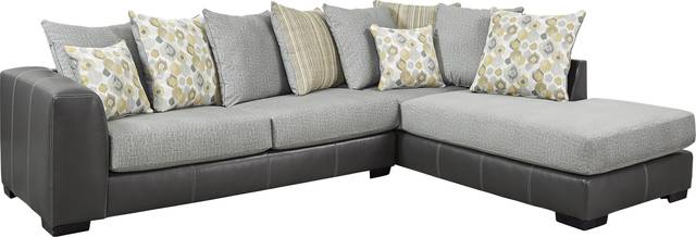 Stafford Gray 2 Pc Sectional - Thumbnail - Image 1