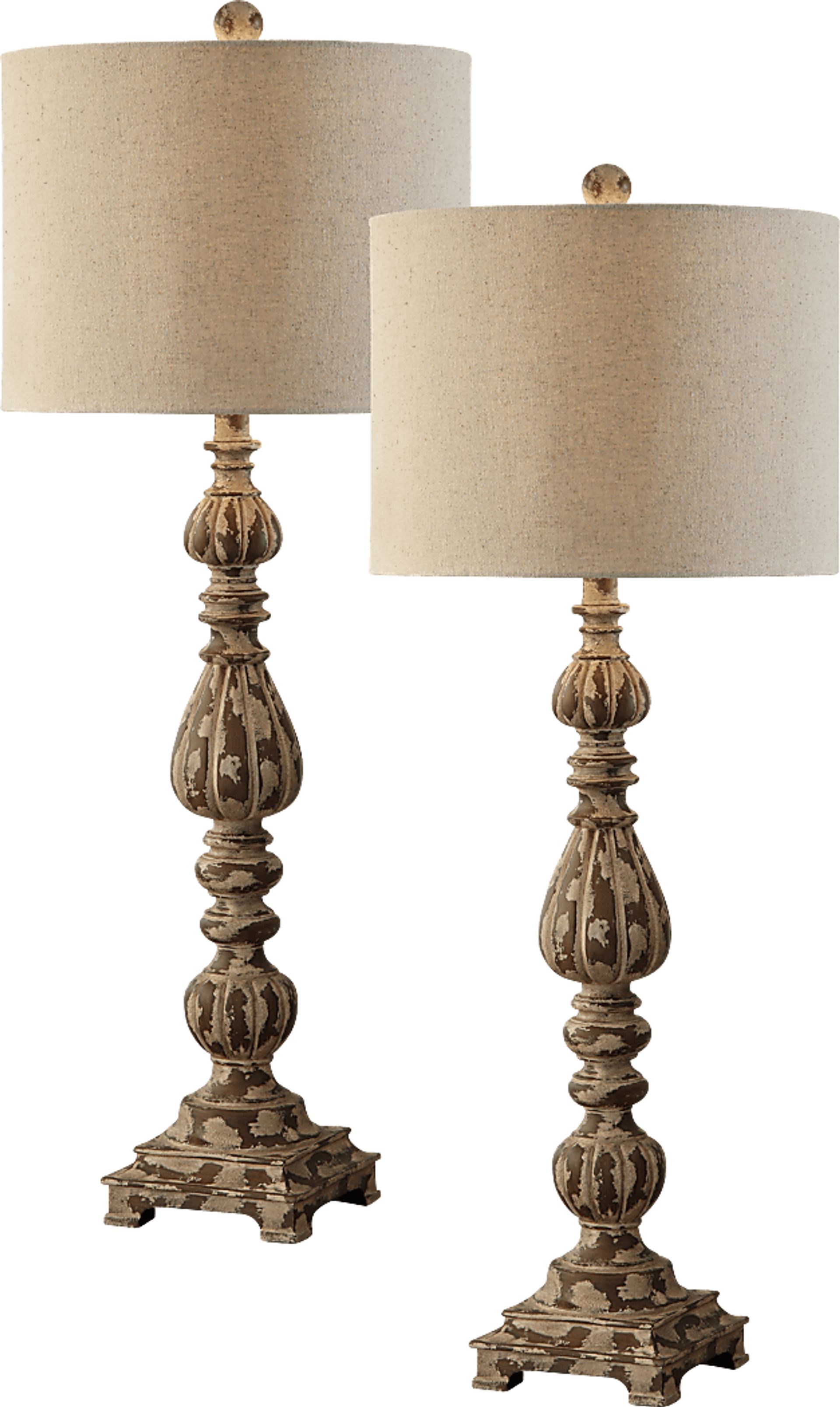 Stafford Park Beige Set of 2 Lamps - Image 1