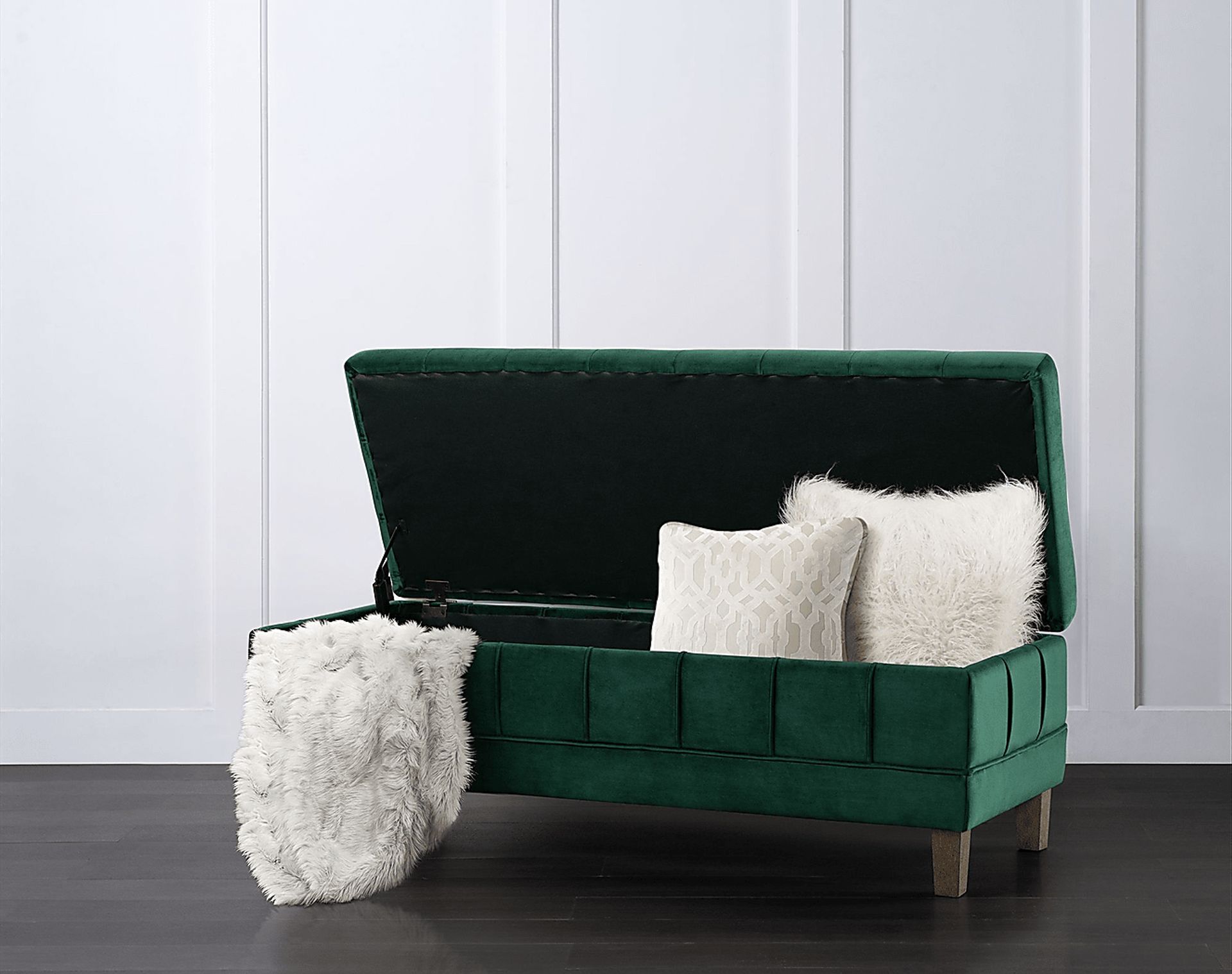 Staffordshire Emerald Storage Ottoman - Image 2