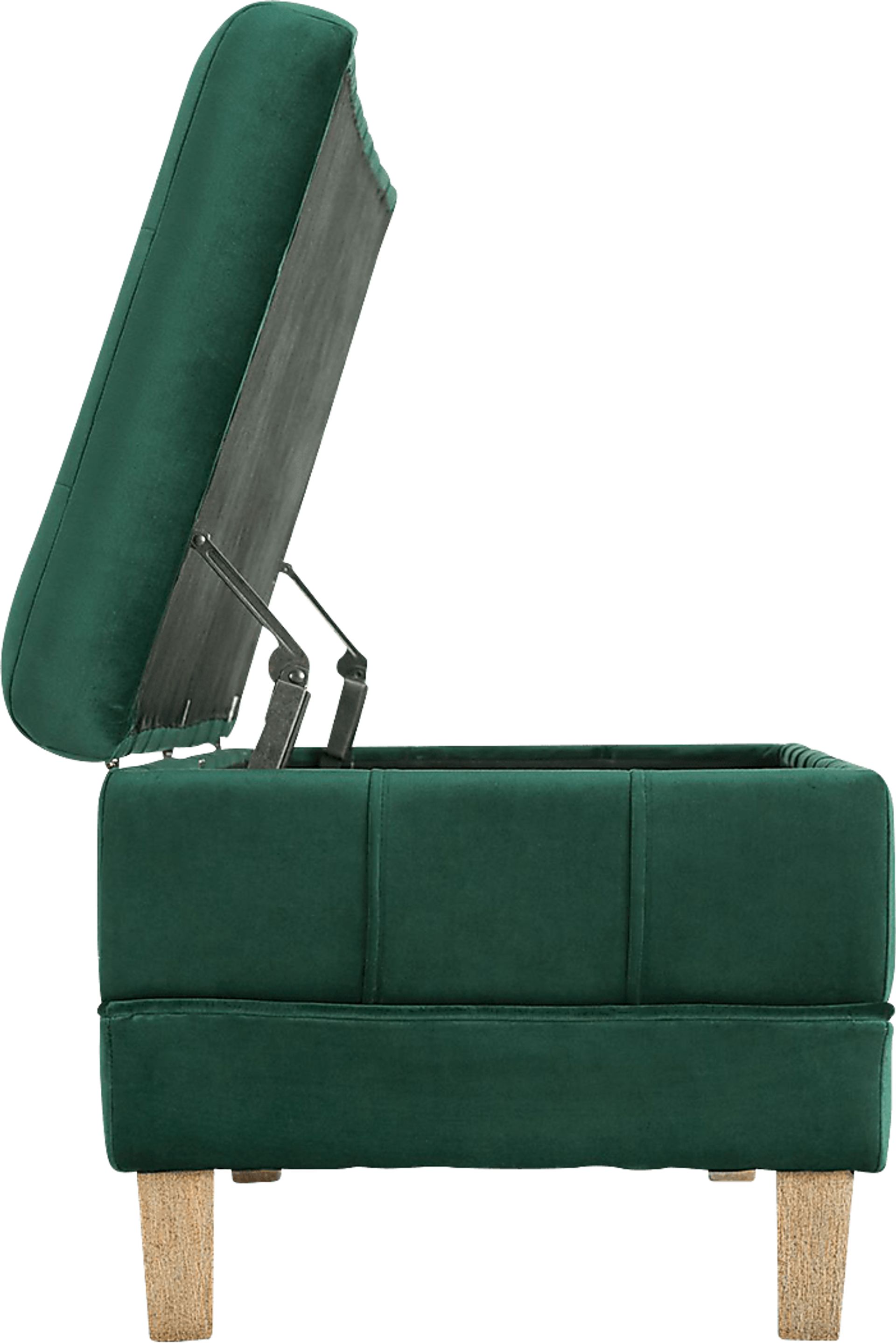 Staffordshire Emerald Storage Ottoman - Image 7