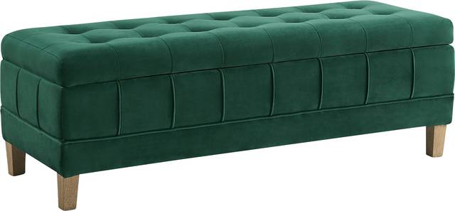Staffordshire Emerald Storage Ottoman - Thumbnail - Image 1