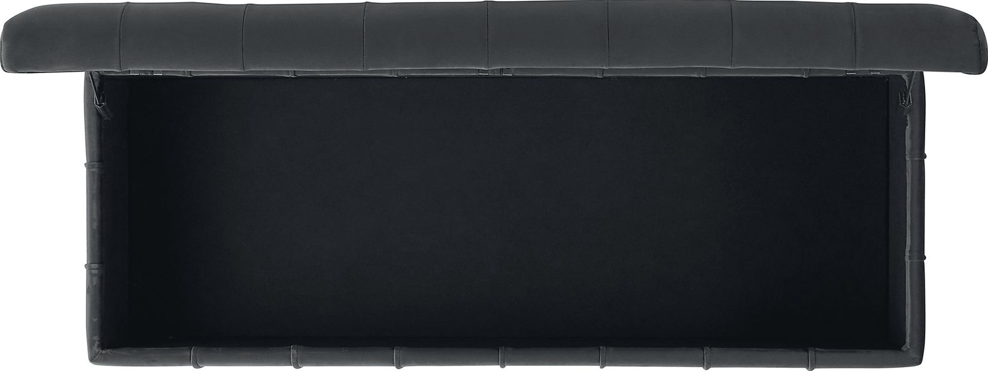 Staffordshire Gray Storage Ottoman - Image 6