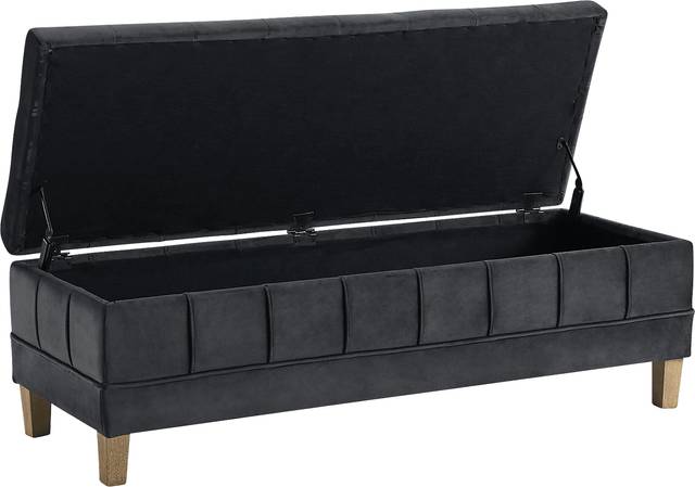 Staffordshire Gray Storage Ottoman - Thumbnail - Image 3