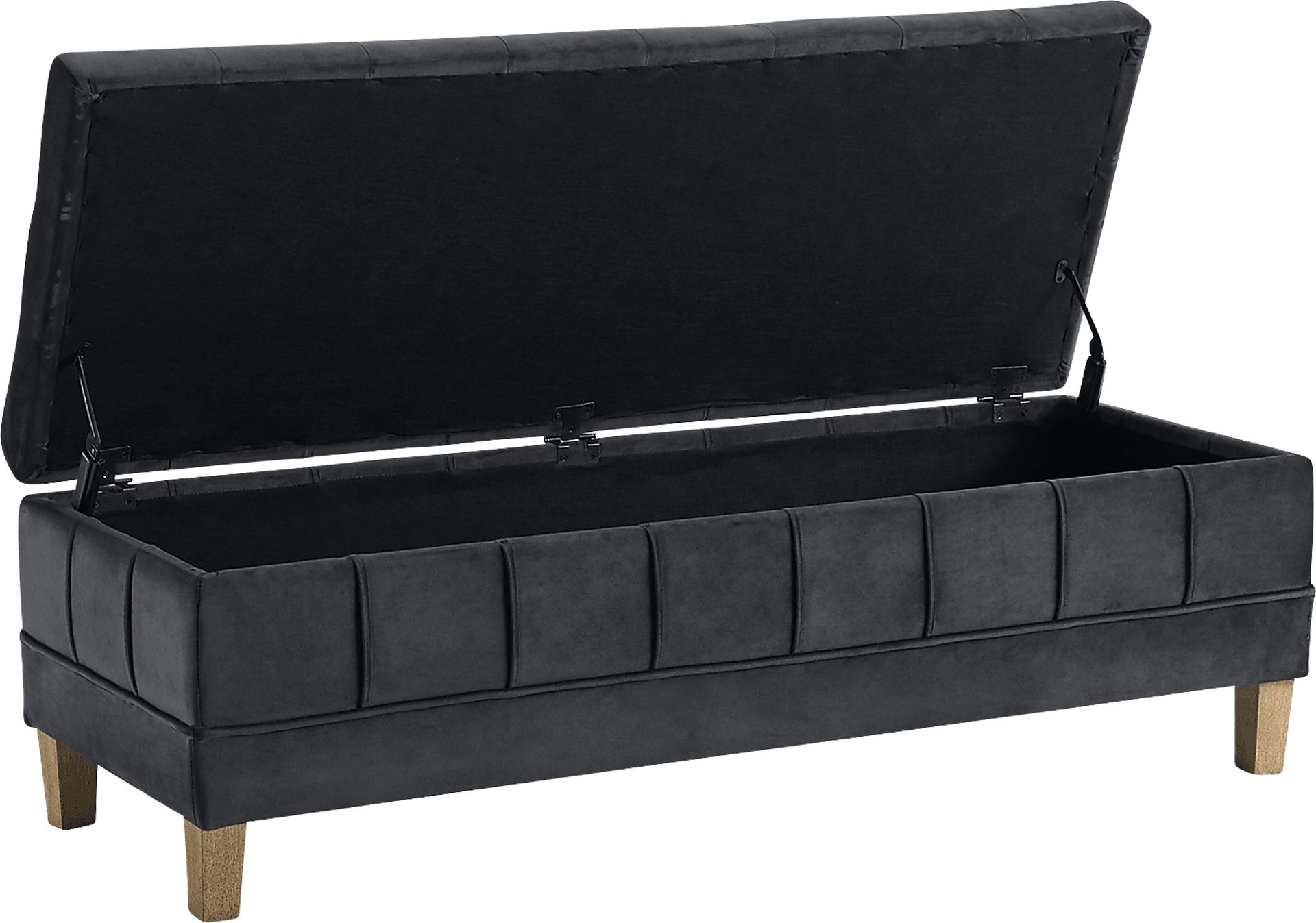 Staffordshire Gray Storage Ottoman - Image 3