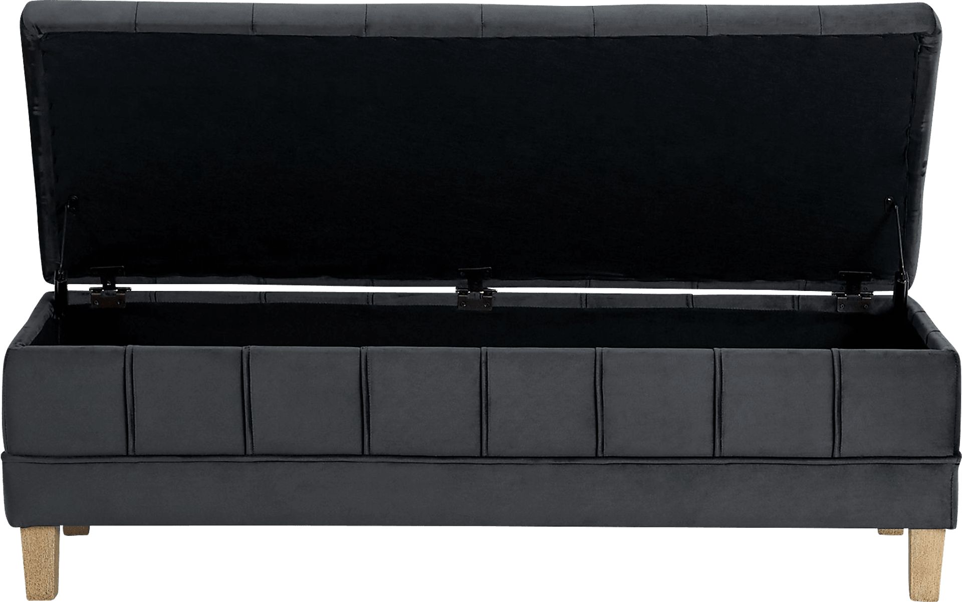 Staffordshire Gray Storage Ottoman - Image 4