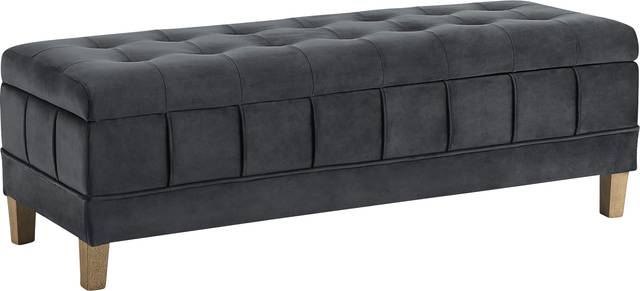 Staffordshire Gray Storage Ottoman - Thumbnail - Image 1