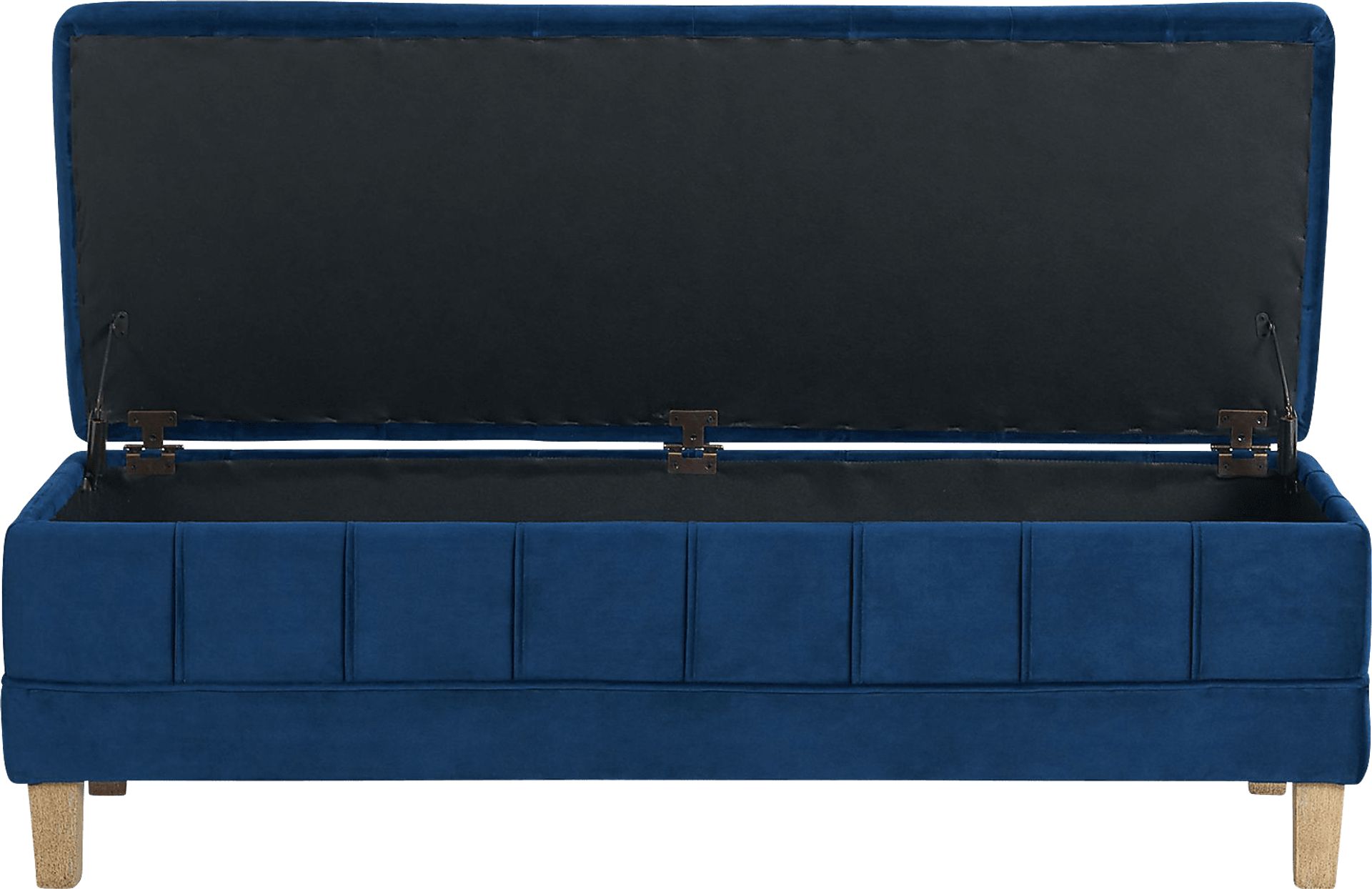 Staffordshire Navy Storage Ottoman - Image 9