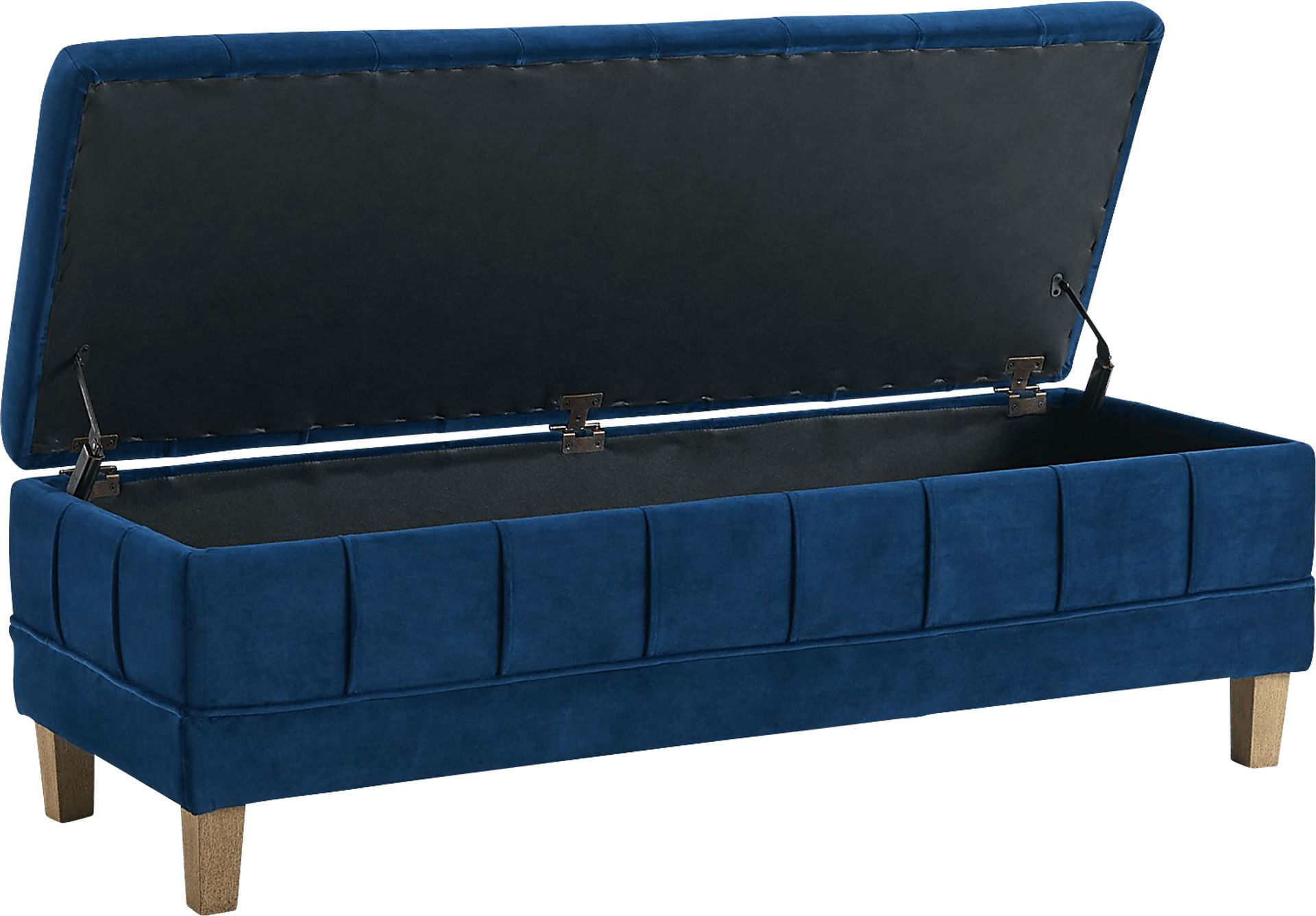 Staffordshire Navy Storage Ottoman - Image 10
