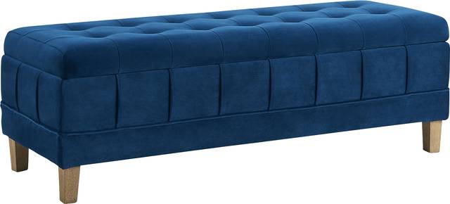 Staffordshire Navy Storage Ottoman - Thumbnail - Image 1