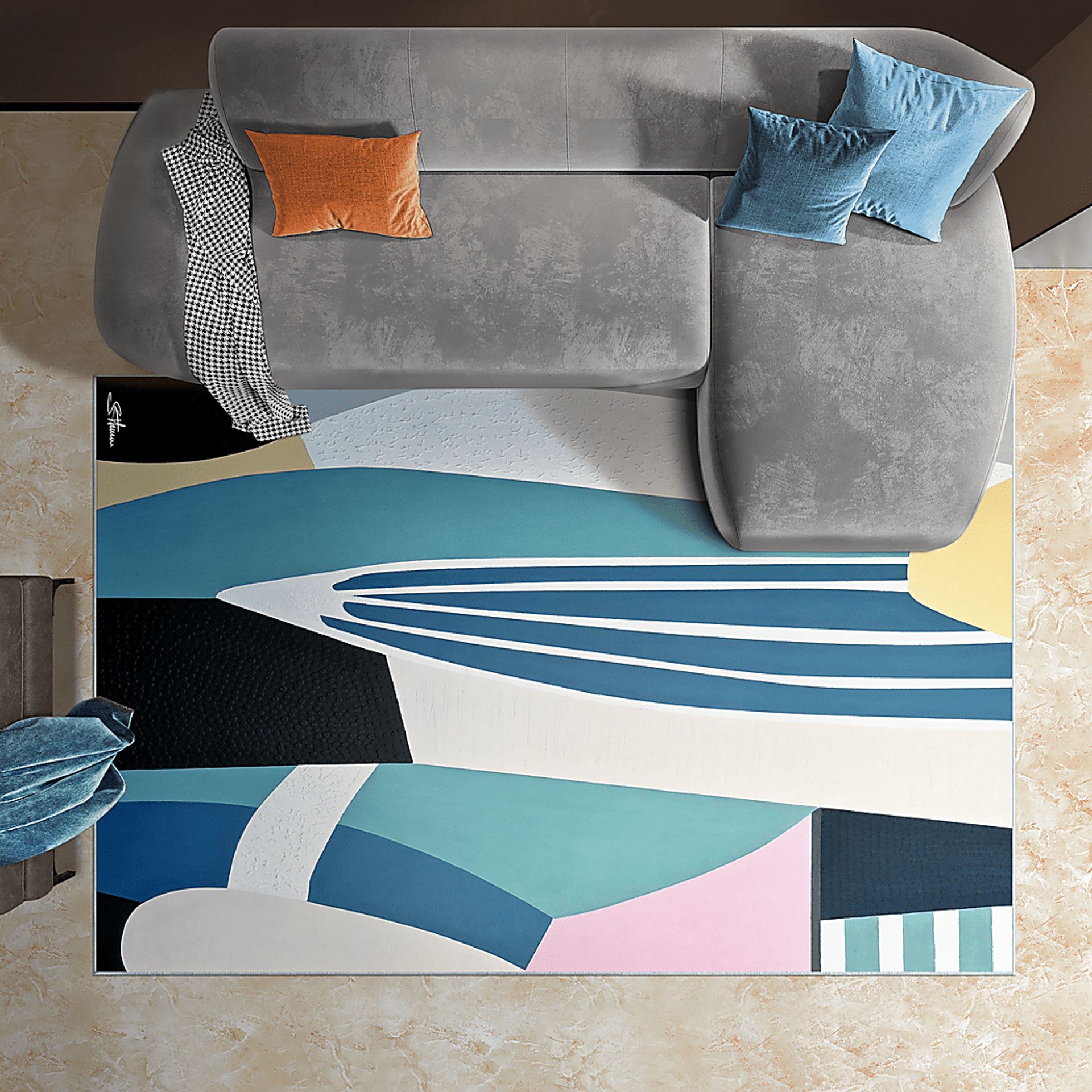 Stagkeeper Multi 5' x 7'7 Rug - Image 2
