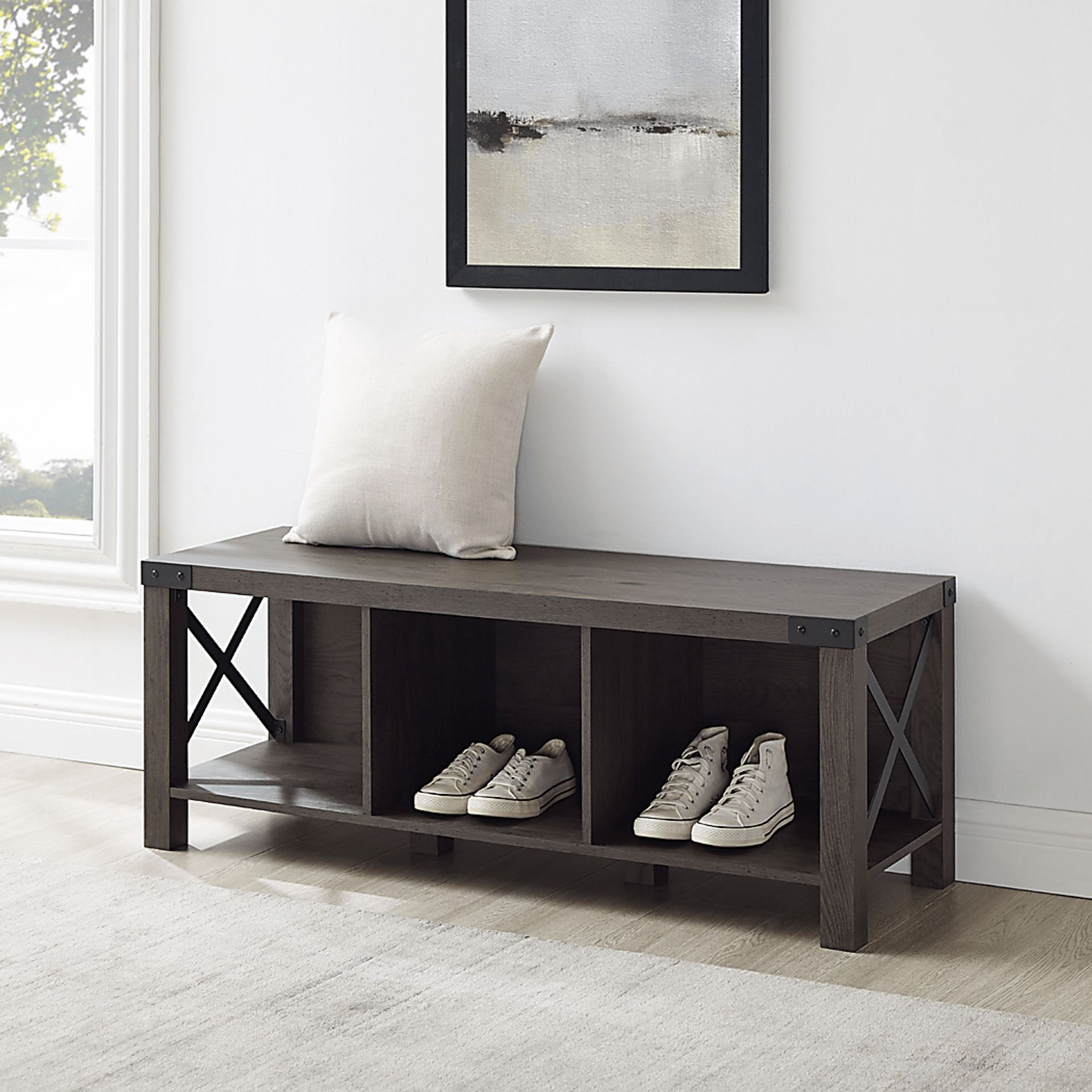 Stainsby Brown Accent Bench - Image 4