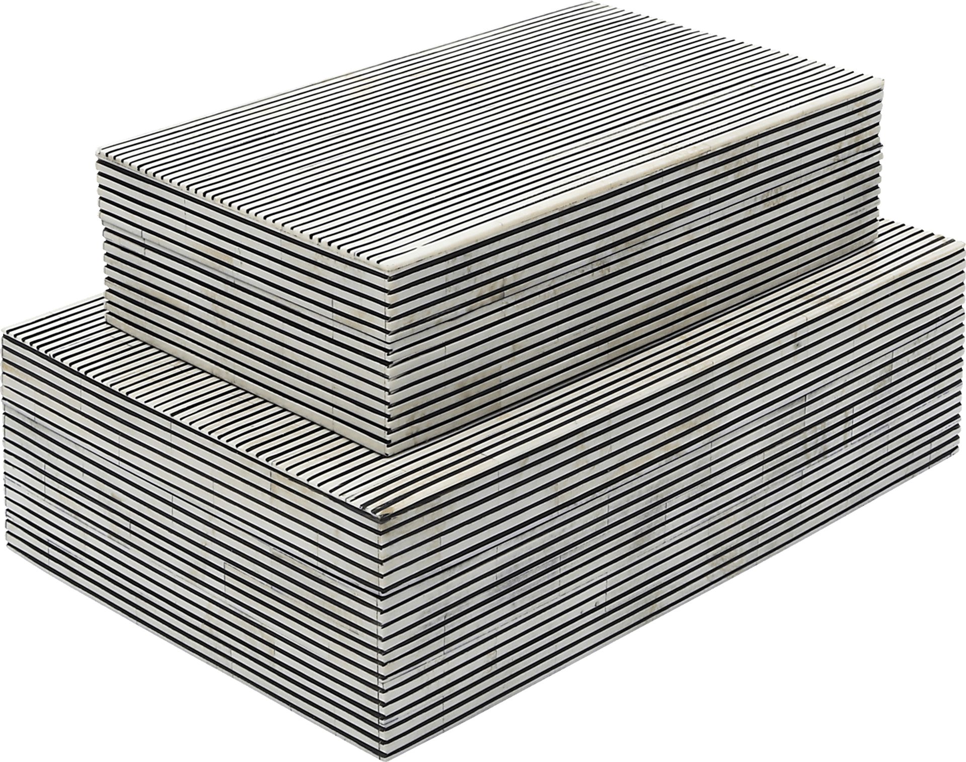 Stakely Black Decorative Box, Set of 2 - Image 1