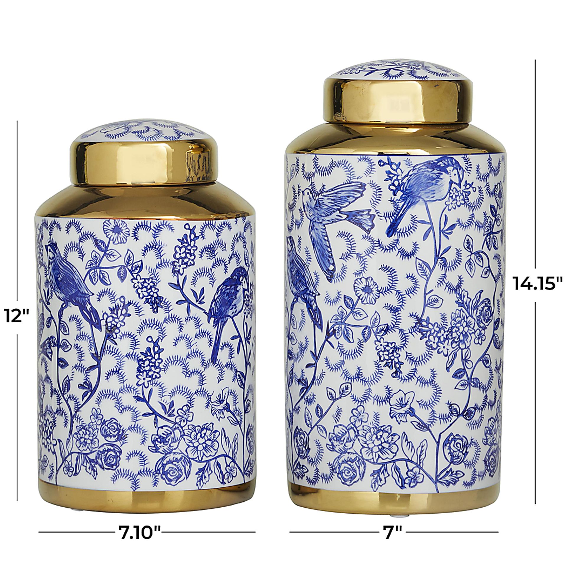 Stalto Blue Jar, Set of 2 - Image 6