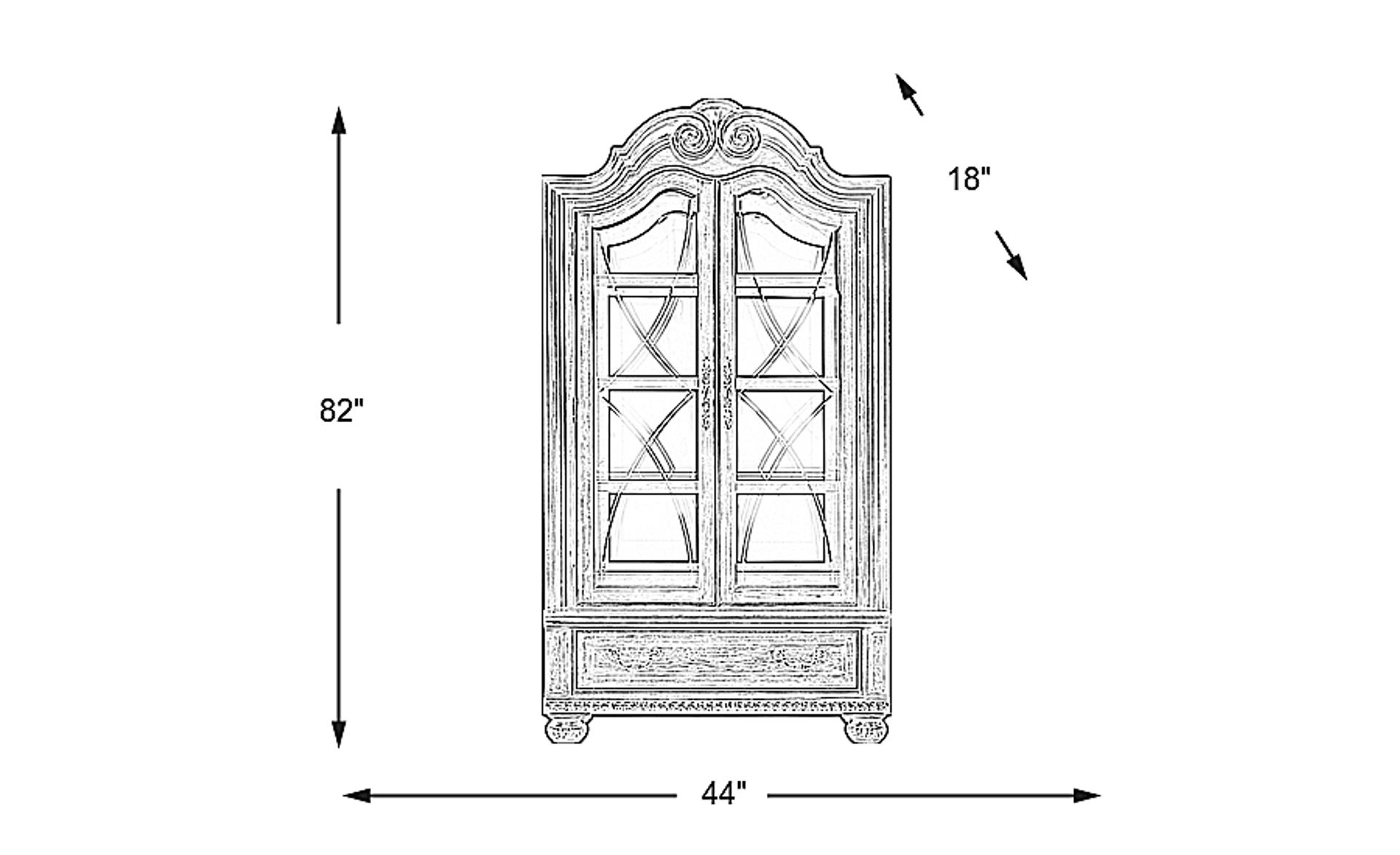Dimension Image. Please refer to the Dimension Tab on this page for dimension details.