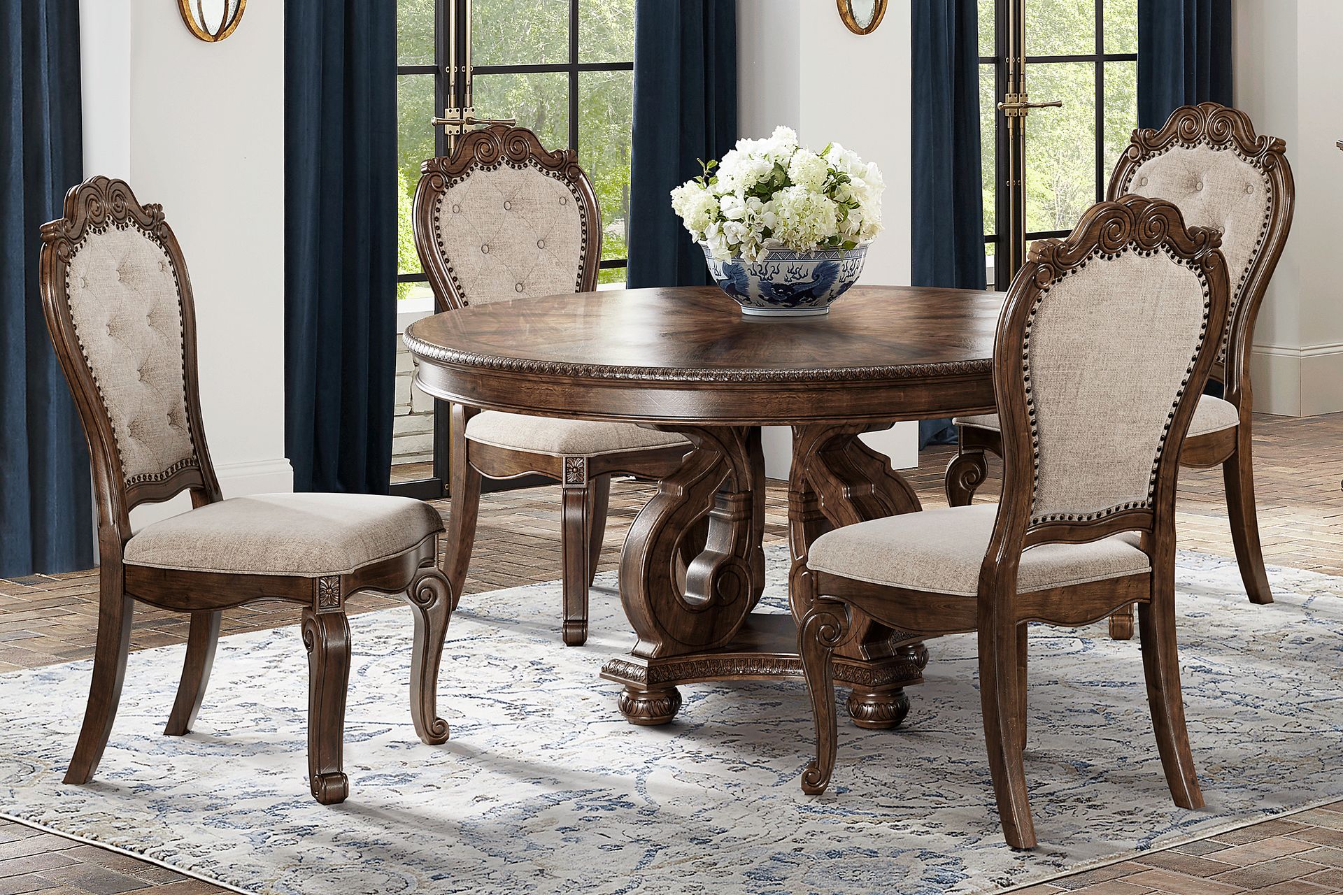 Stalton Estate Brown Round Dining Table - Image 2