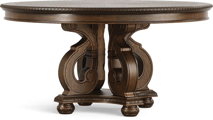 Stalton Estate Brown Round Dining Table
