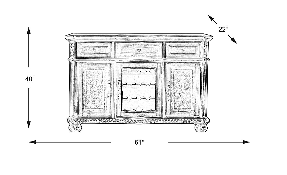 Stalton Estate Brown Sideboard Rooms To Go