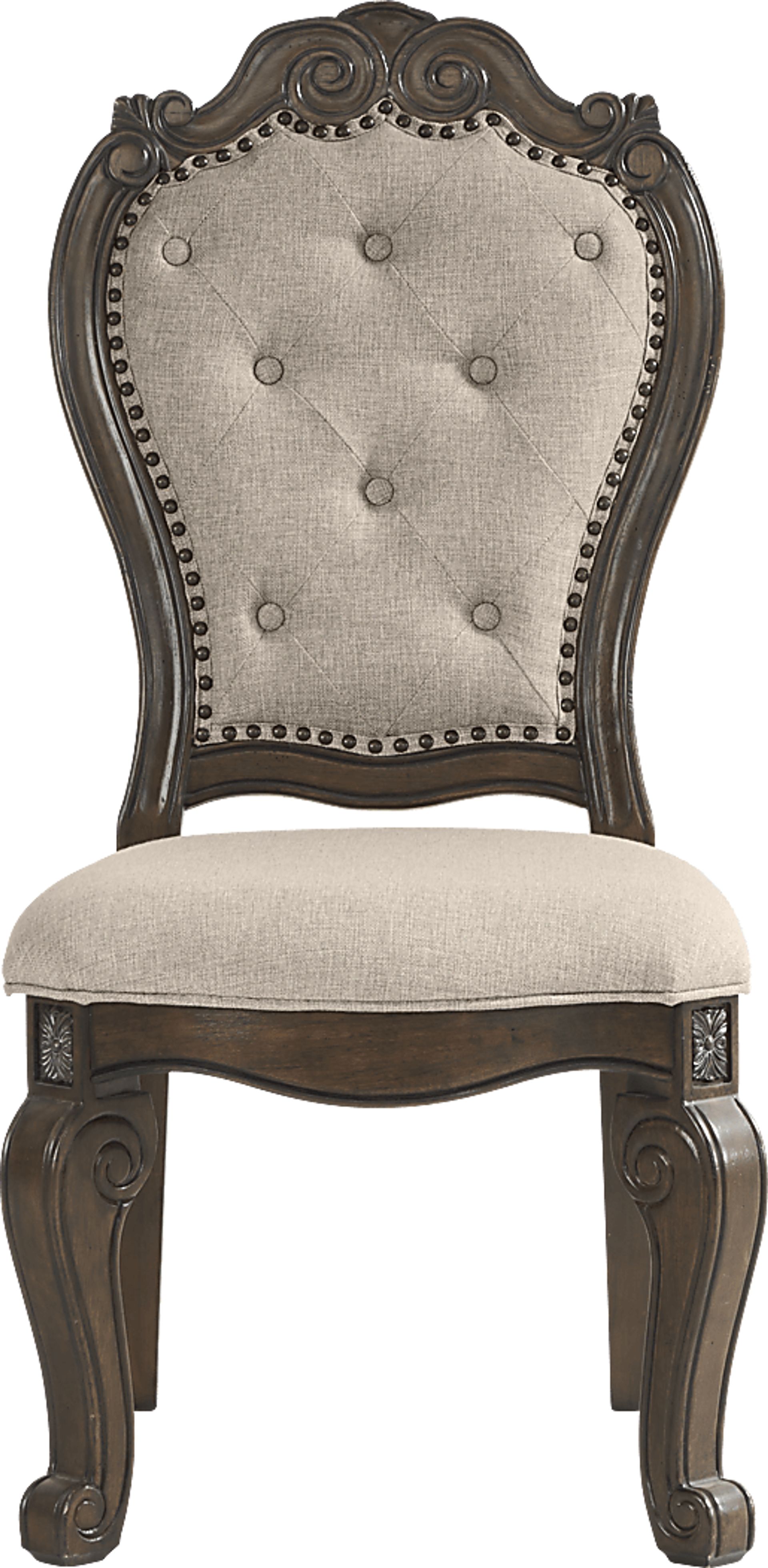 Stalton Estate Brown 5 Pc Dining Room with Upholstered Chairs - Image 7