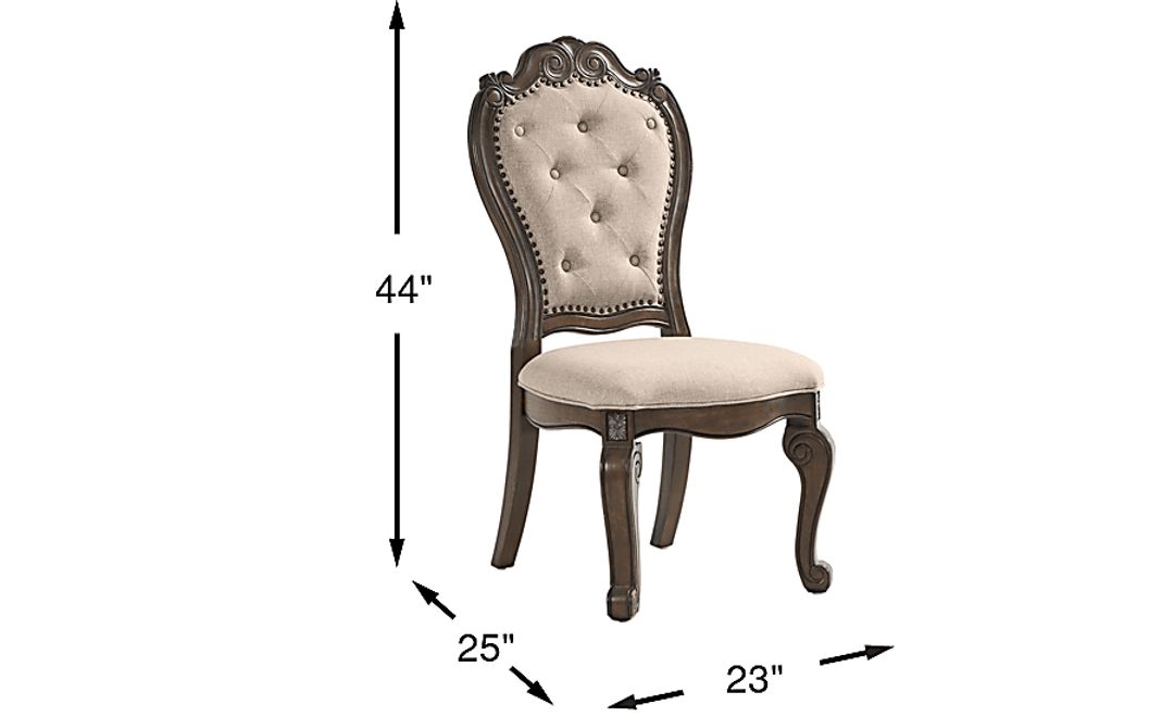 Stalton Estate Brown Upholstered Side Chair
