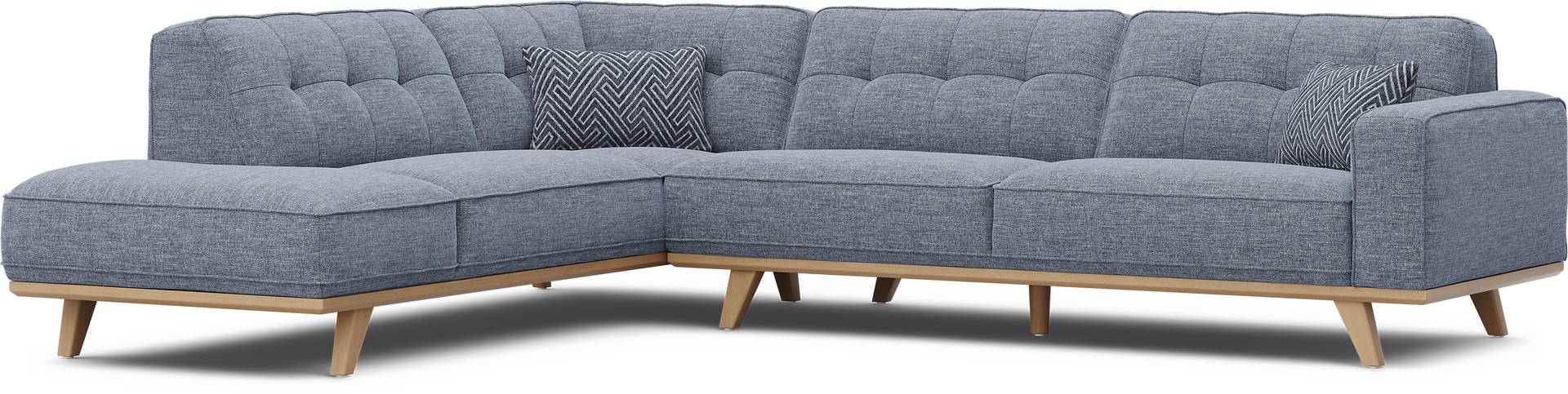 2 pc left arm chaise sectional