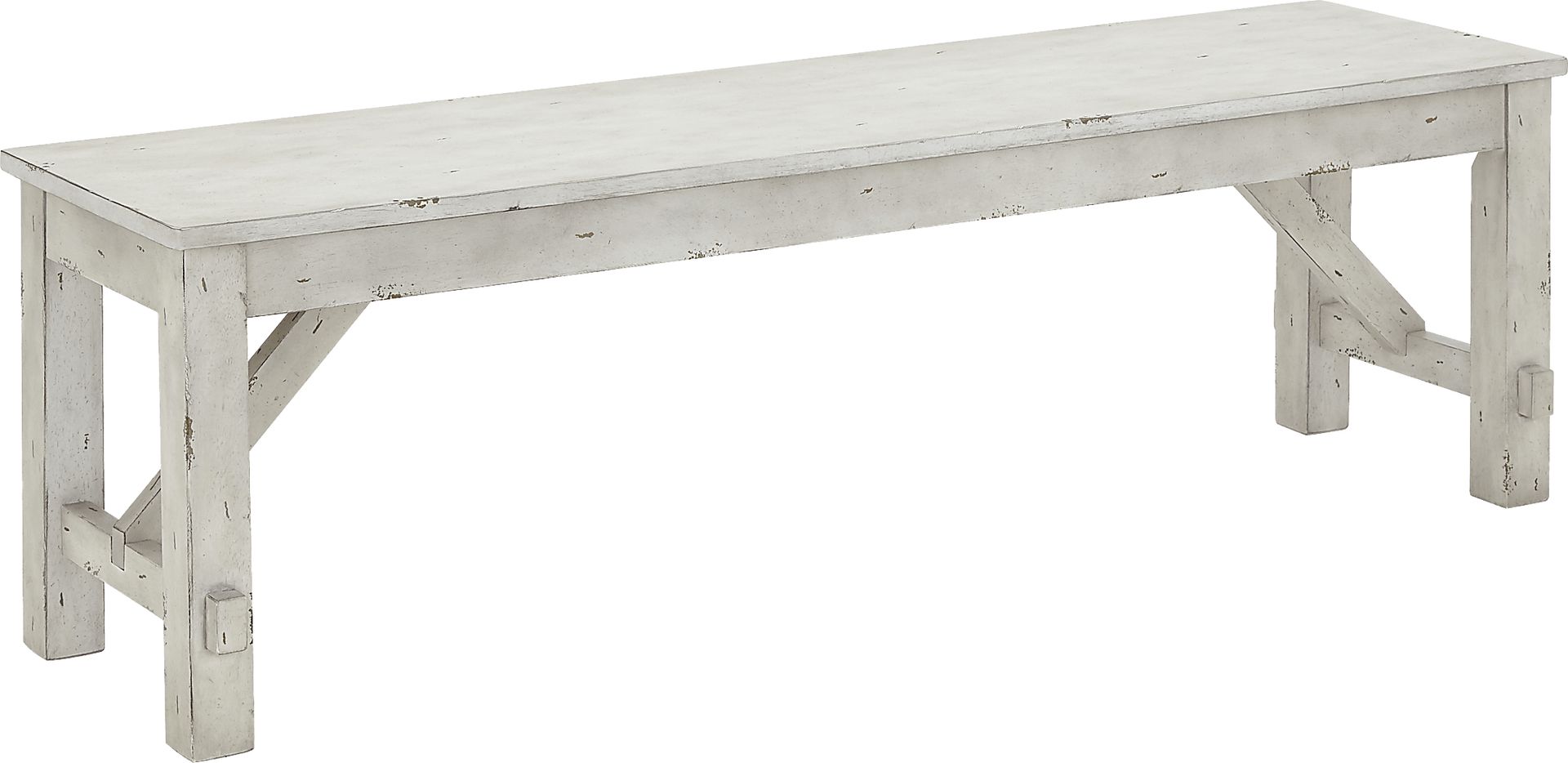 Stana White Dining Bench - Image 1