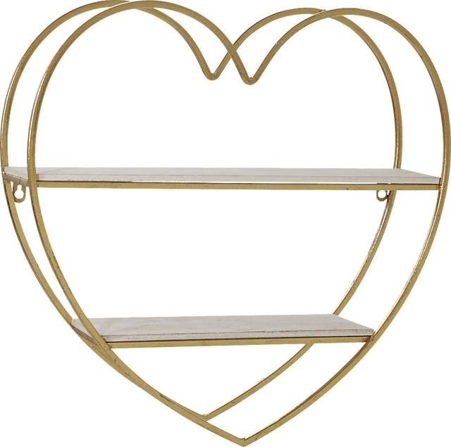 Stanfiel Gold Wall Shelf - Thumbnail - Image 1