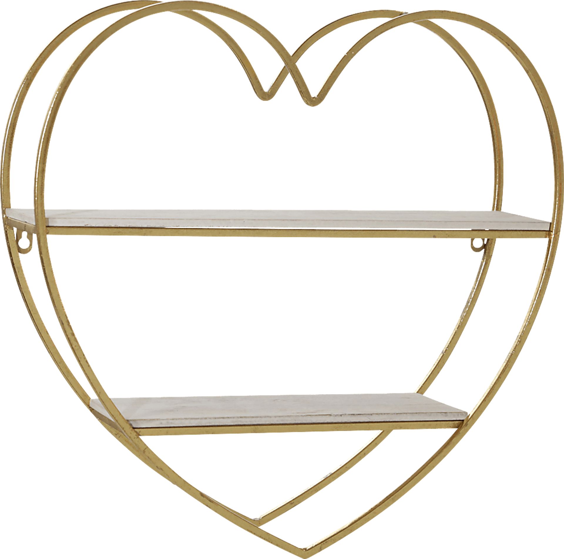 Stanfiel Gold Wall Shelf - Image 1