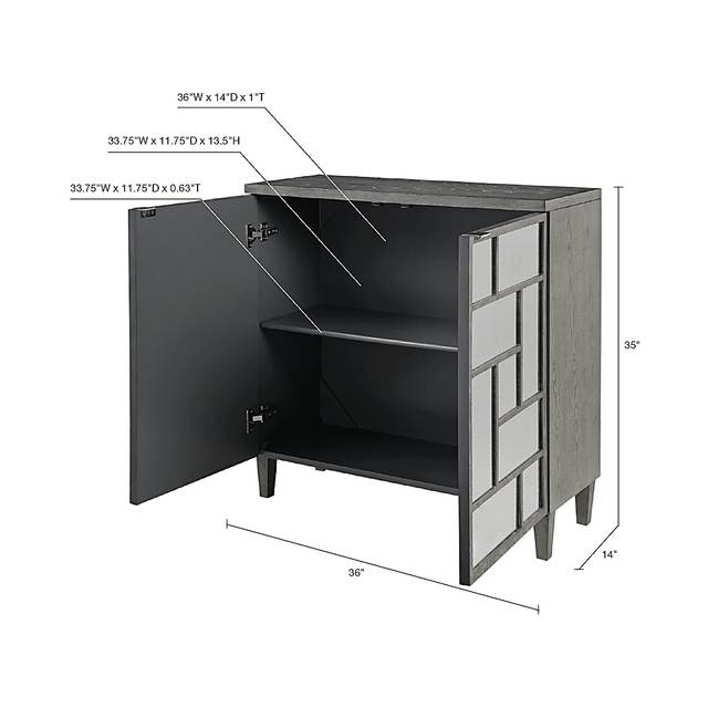 Staniford Gray Accent Cabinet - Thumbnail - Image 10
