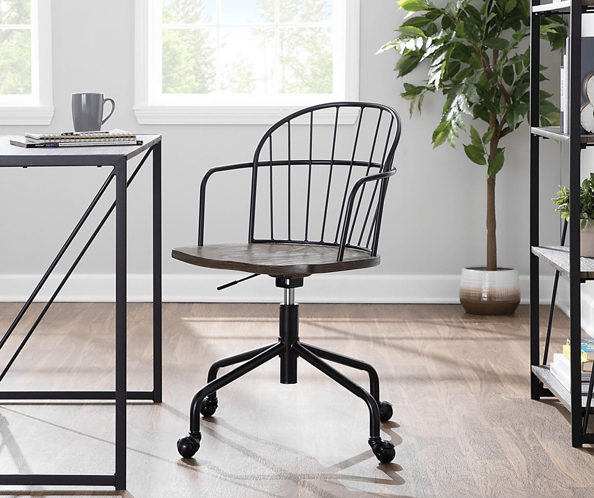 Stanocola Walnut Office Chair - Image 7