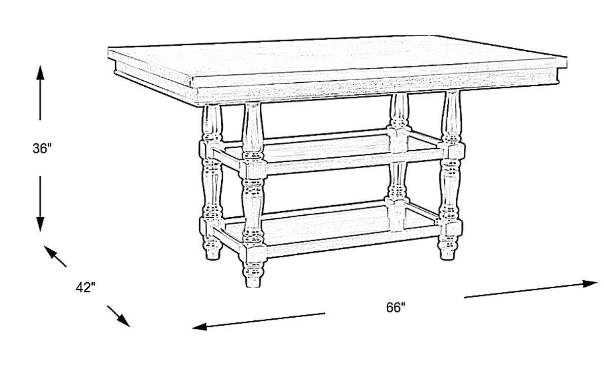 Stanton Cherry Counter Height Dining Table Rooms To Go