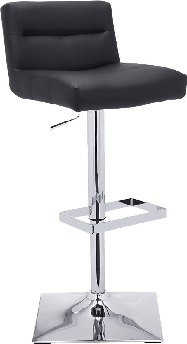 Stanyan Black Adjustable Barstool - Thumbnail - Image 2