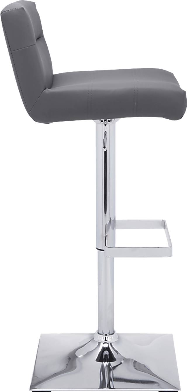 Stanyan Gray Adjustable Barstool - Thumbnail - Image 3