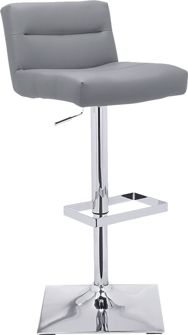Stanyan Gray Adjustable Barstool - Thumbnail - Image 1