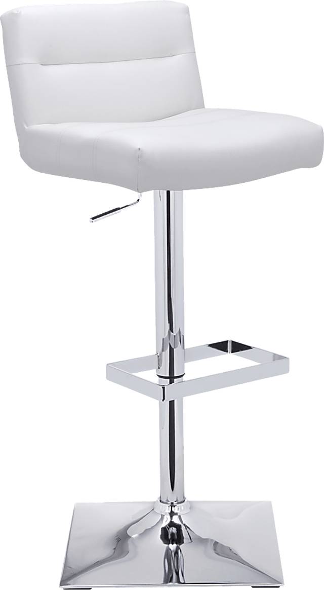 Stanyan White Adjustable Barstool - Thumbnail - Image 2