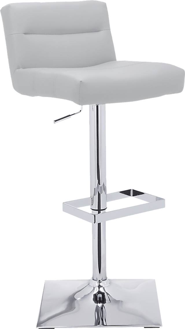 Stanyan White Adjustable Barstool - Thumbnail - Image 1