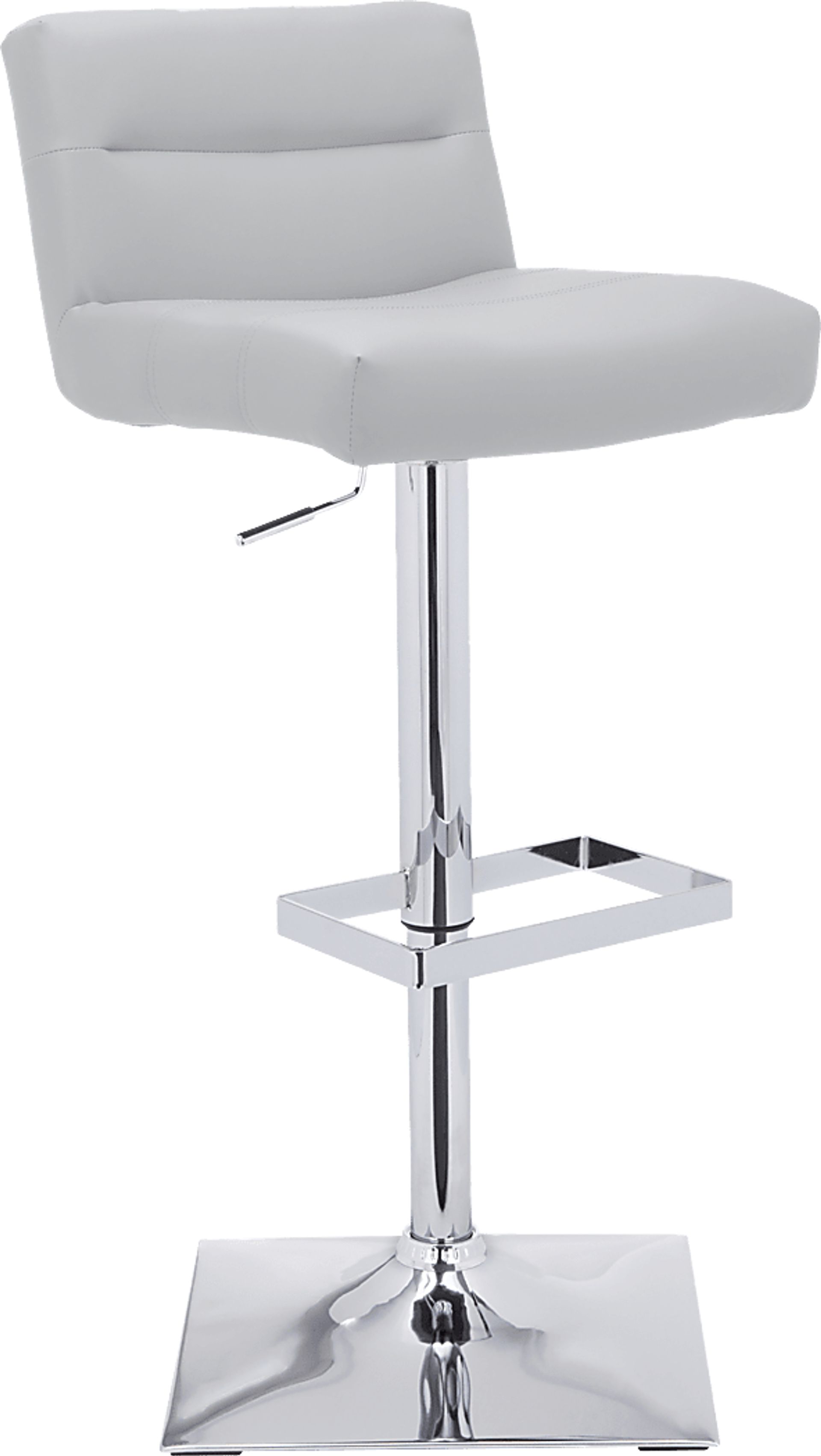 Stanyan White Adjustable Barstool - Image 1