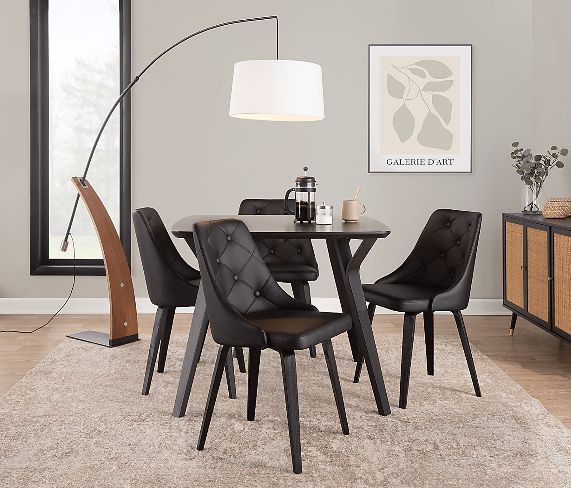 Stanyarne I Black Dining Chair, Set of 2 - Image 2