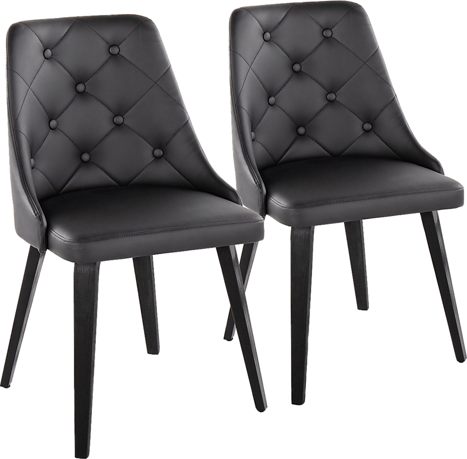 Stanyarne I Black Dining Chair, Set of 2 - Image 1