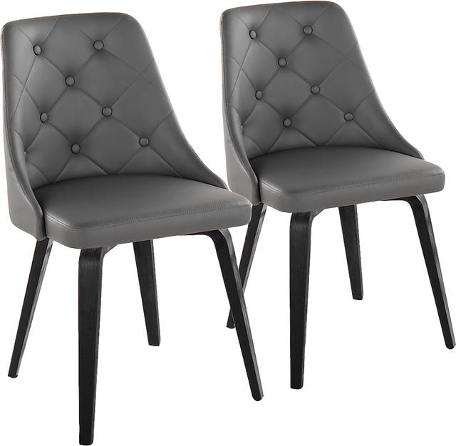 Stanyarne I Gray Dining Chair, Set of 2 - Thumbnail - Image 1