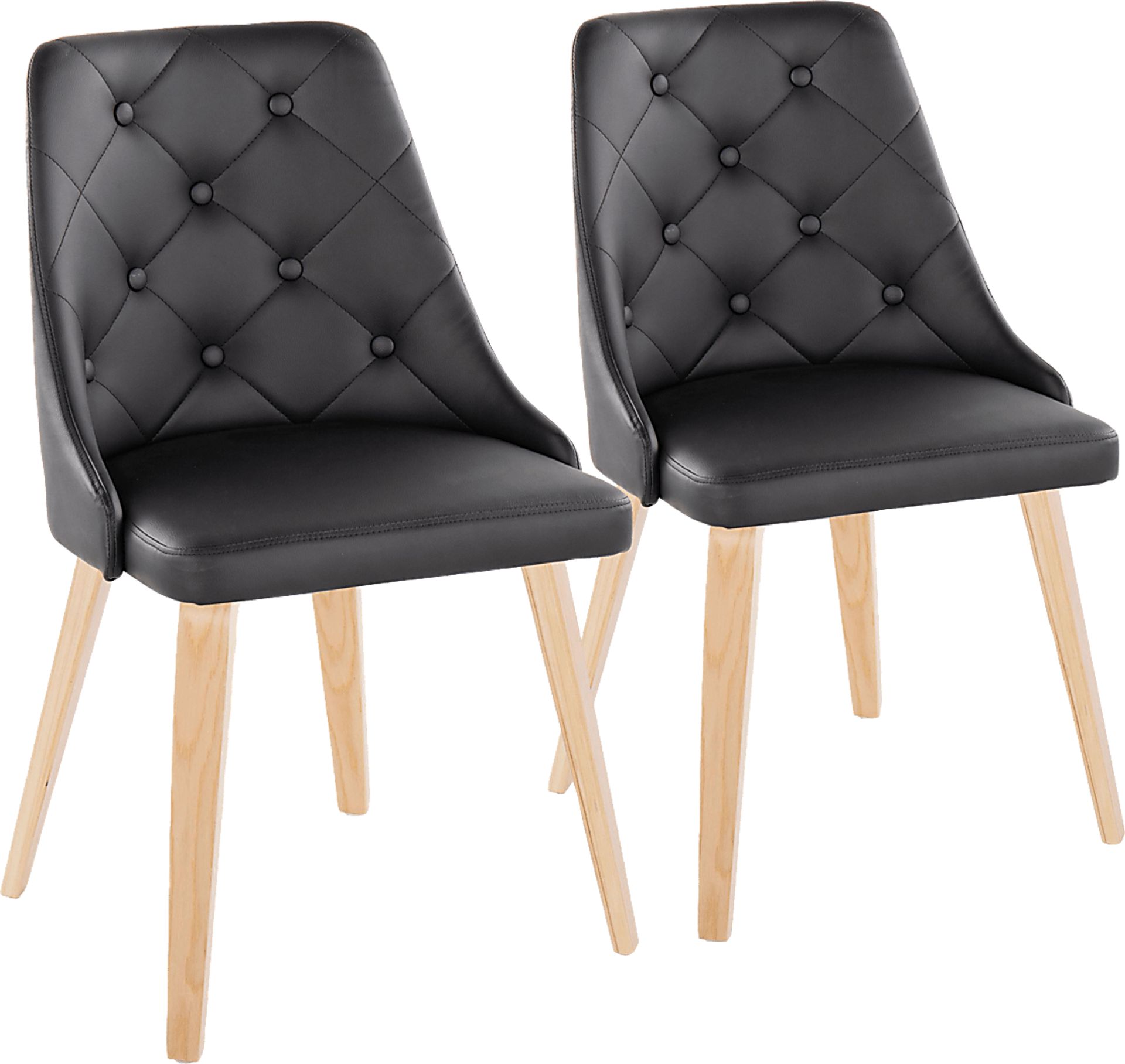 Stanyarne II Black Dining Chair, Set of 2 - Image 1