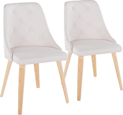 Stanyarne II White Dining Chair, Set of 2