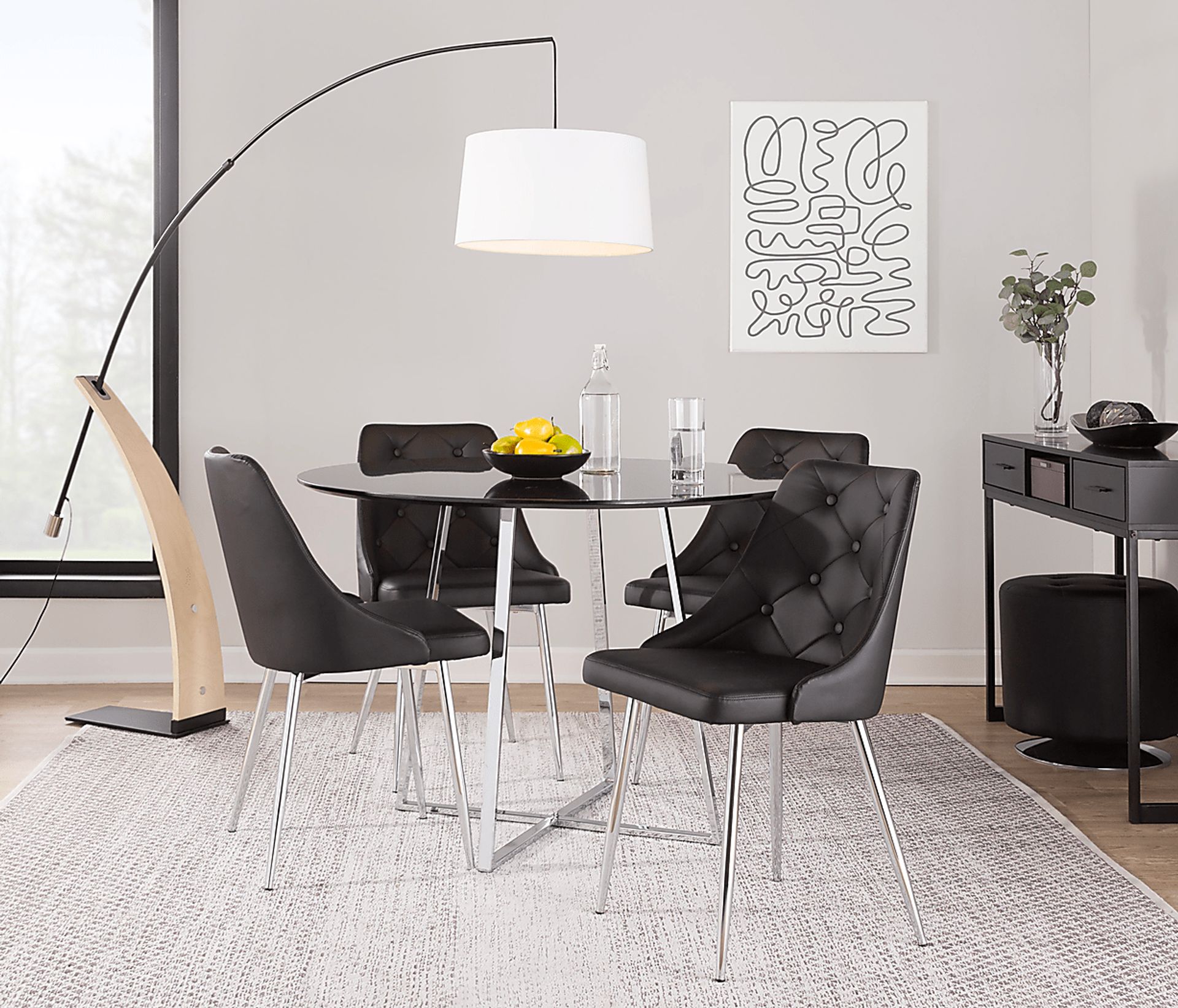 Stanyarne IV Black Dining Chair, Set of 2 - Image 2