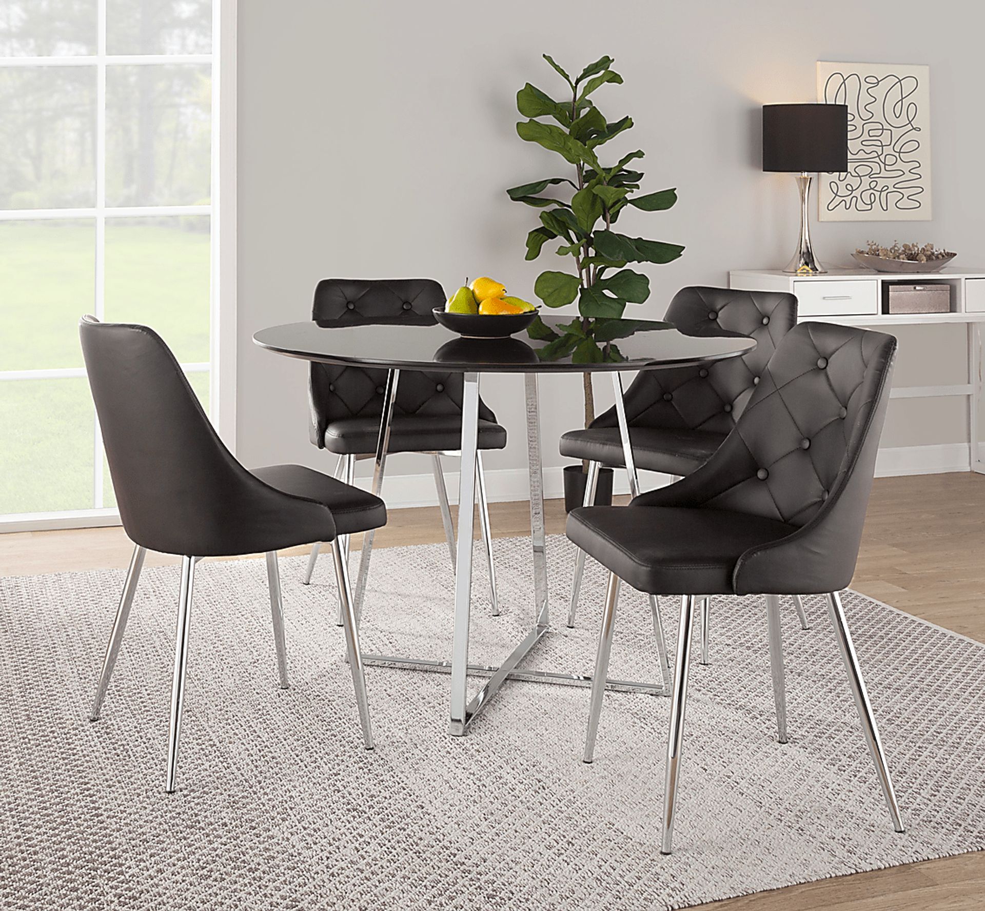 Stanyarne IV Black Dining Chair, Set of 2 - Image 3