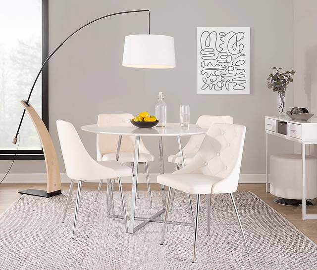 Stanyarne IV White Dining Chair, Set of 2 - Thumbnail - Image 2