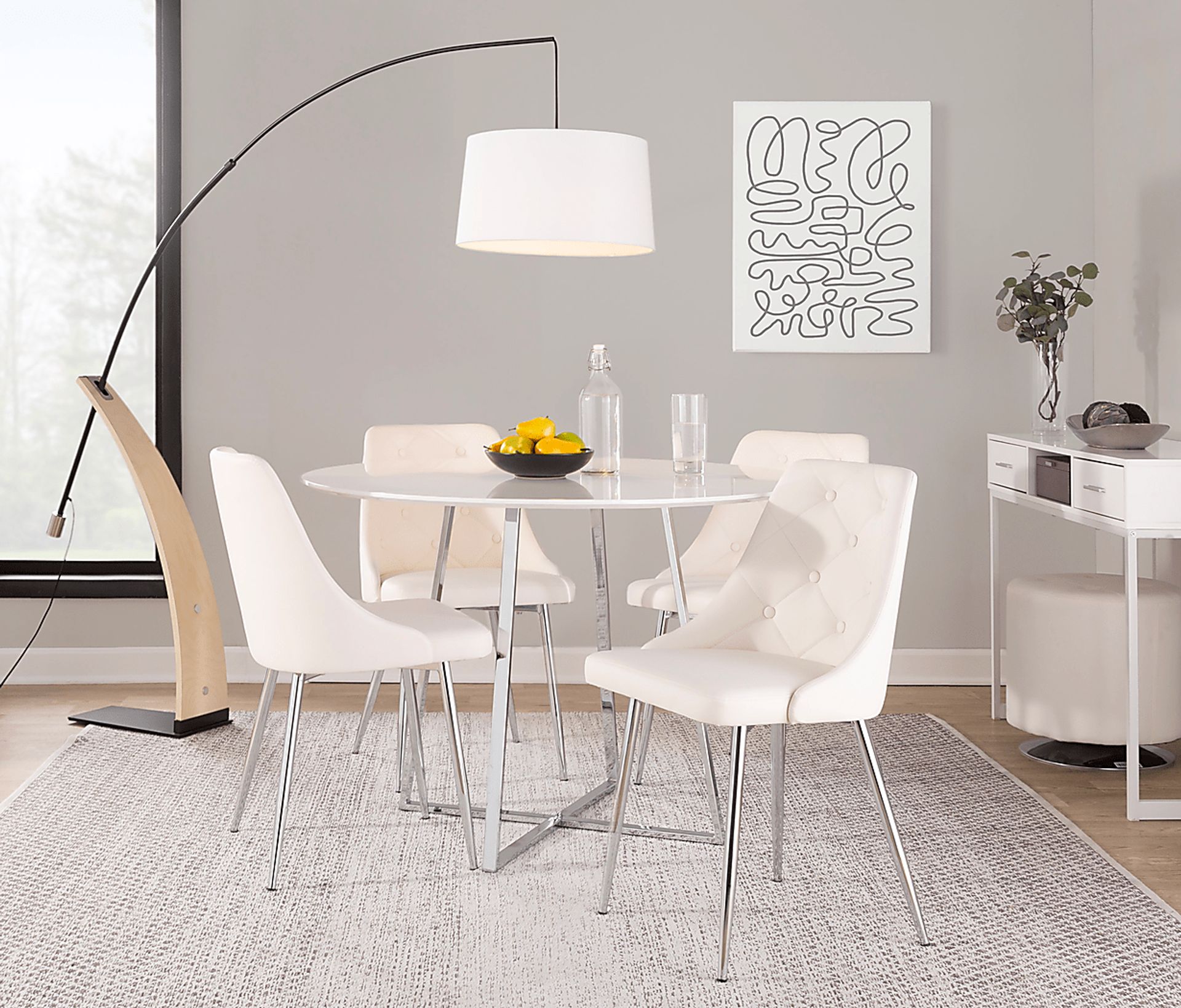 Stanyarne IV White Dining Chair, Set of 2 - Image 2