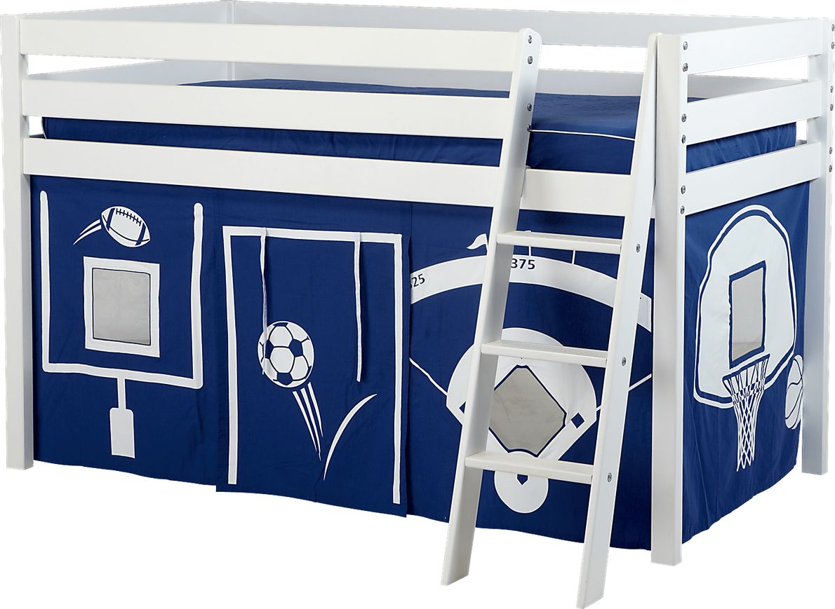 Star Athlete White Jr. Tent Loft Bed Rooms To Go