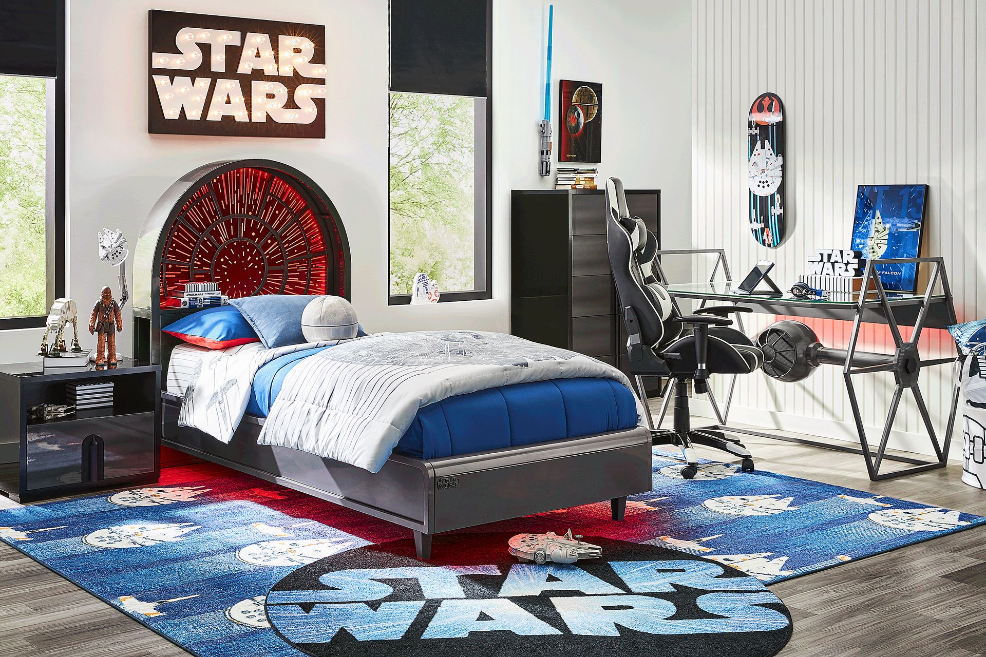 Kids STAR WARS Millennium Falcon Lightspeed Carbonite Twin Platform Bed - Image 2