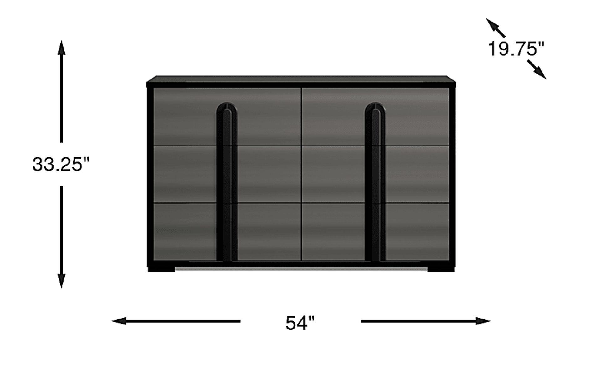 Dimension Image. Please refer to the Dimension Tab on this page for dimension details.